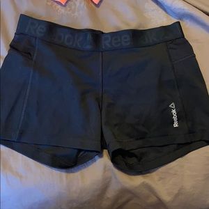Reebok Large spandex shorts w/ elastic waist